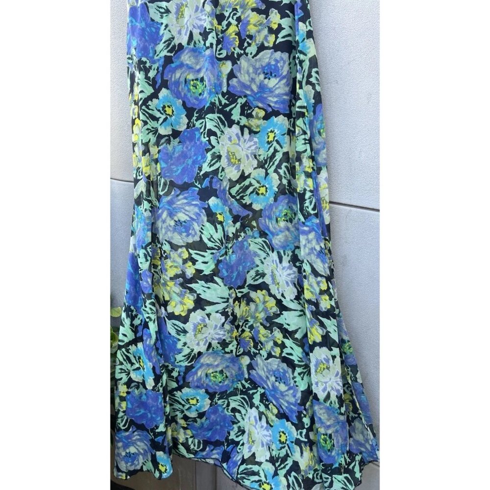 Vintage Mimi Chica Crazy Cat Lady Print Long Skirt Sundress Women’s Sz Medium